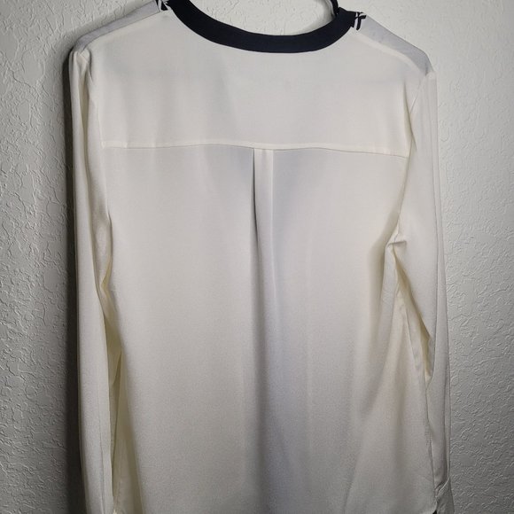 Ivanka Trump White Long Sleeve Women's Dress Work Blouse - Picture 2 of 5